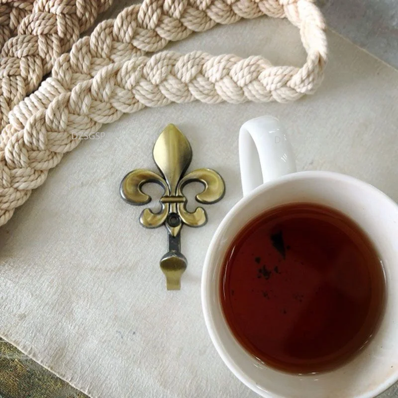 Аксессуары полотенце в форме цветка для занавесок крючок из цинкового сплава