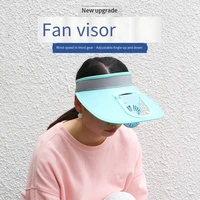 sunscreen cap usb charging fan cap wide eave empty top outdoor sunshade baseball cap adjustable for adults and children