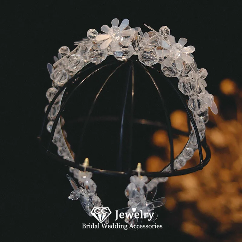 

CC Romantic Hairbands Women Hair Accessory Wedding Hairwear Bridal Headbands Engagement Headpiece Princess Headdress Gift AN305