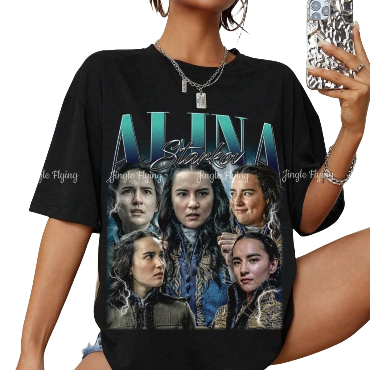 Футболка Алина Старкова Homage актриса винтажный товар забавная футболка с тенью и