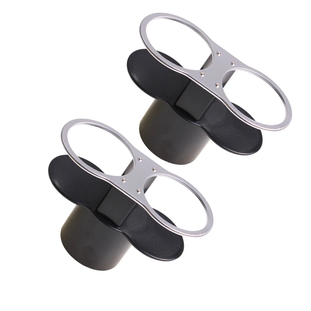 

2pcs Car Double-Hole Drink Cup Holder Multifunctional Beverage Cup Rack