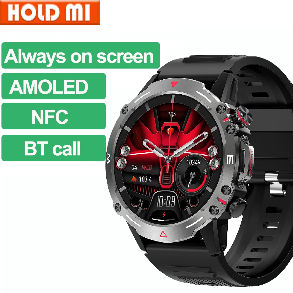 Умные часы Hold Mi AMOLED HK87 с поддержкой Bluetooth голосовое управление