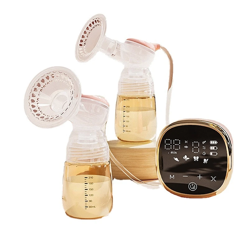 

Bilateral Breast Pump Electric Portable Maternal Milk Suckling Genuine Mute Automatic Breast Squeezing Large Suction