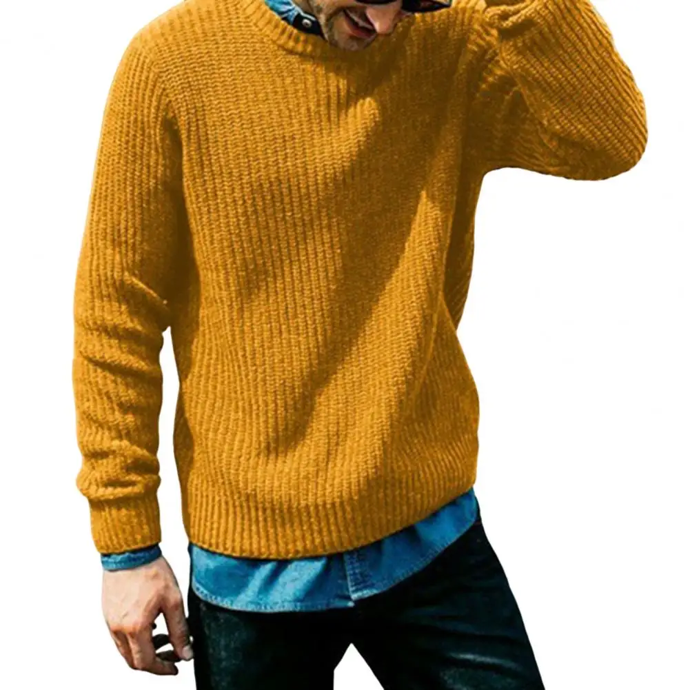

Stylish Pure Color Autumn Sweater Autumn Sweater Wear-resistant Knitting