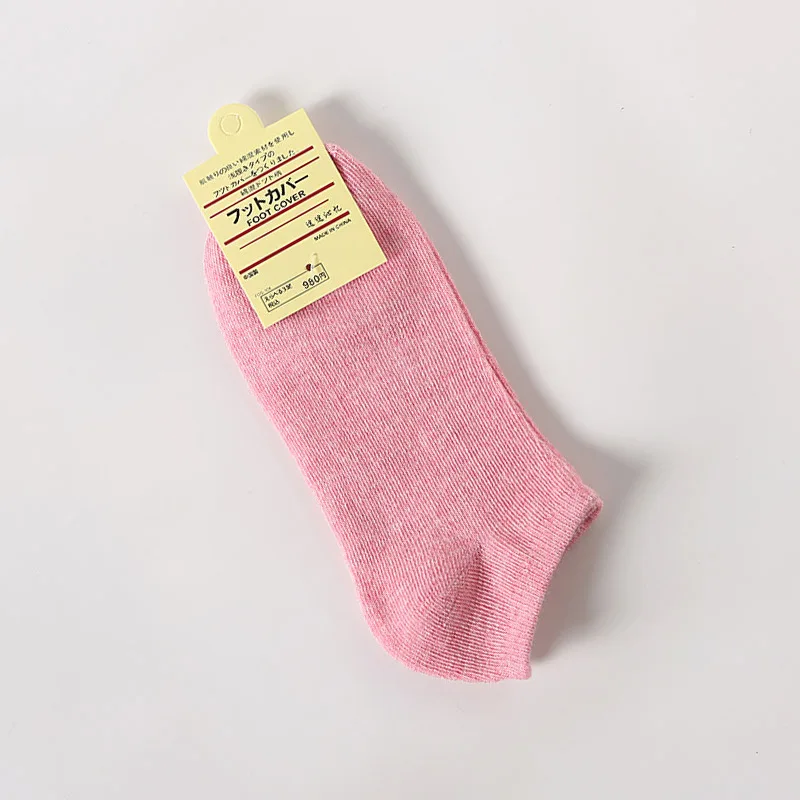 10Pairs Solid Cotton Women's Low Cut Socks Candy Color Couple Socks Macaron Plus Size Men Women Socks 10PCS/Set