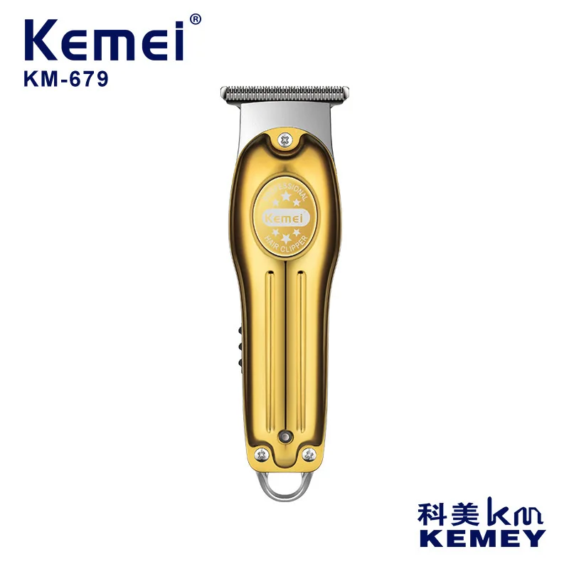 

kemei hair trimmer KM-679 rechargeable hair clipper haircut machine oil head clipper engraving hair line whitening baldhead