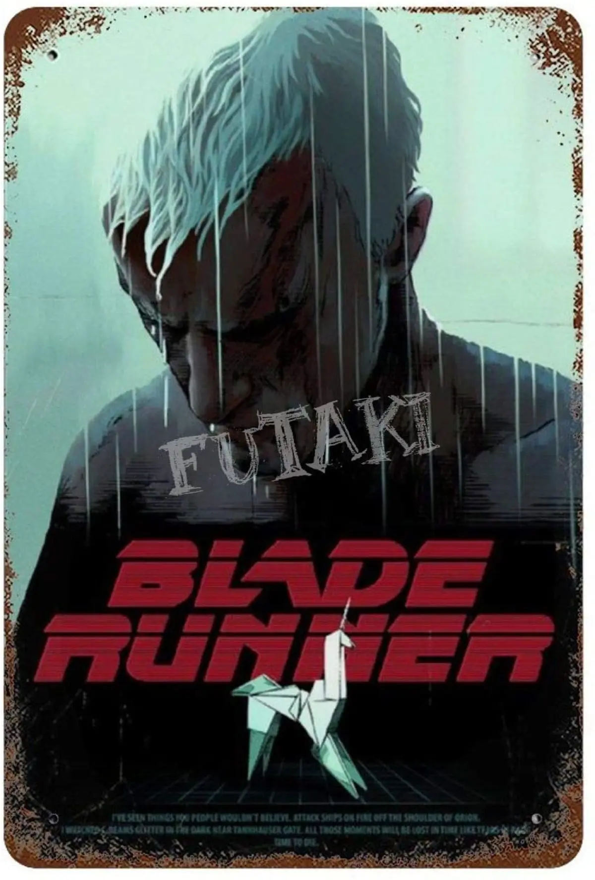 

Blade Runner 35th wedding 1 Vintage Tin Sign Art Iron Painting Rusty Poster Decoration Aluminum plaque