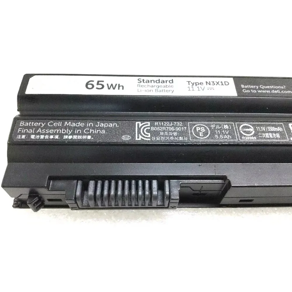 Фото Аккумулятор N3X1D для ноутбуков Dell Latitude E5520 E6420 E6430 E6520 E6530 E6540 Precision M280 T54FJ 11.1V 65Wh №2