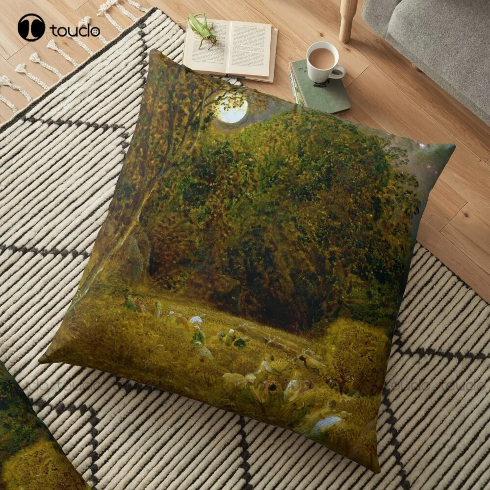 

The Harvest Moon By Samuel Palmer (1833) Throw Pillow Pillows Couch Polyester Linen Printed Zip Decor Pillow Case Home Hotel