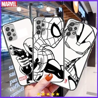 iron man spiderman phone case hull for samsung galaxy a70 a50 a51 a71 a52 a40 a30 a31 a90 a20e 5g a20s black shell art cell cove