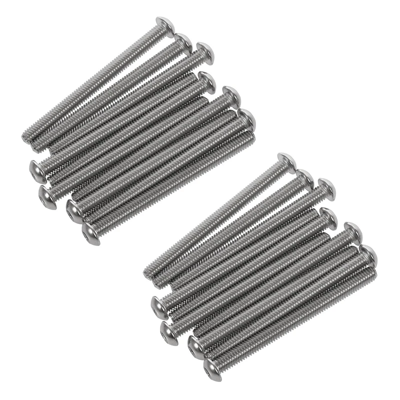 

TOP Stainless Steel Button Head Screw, Hex Socket Bolts Type:M6 / 6Mm Bolt Size:M6 X 70Mm Your Pack Quantity:20