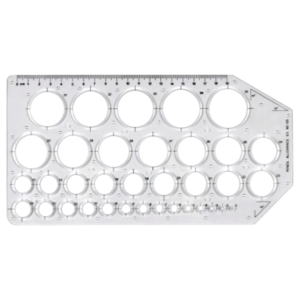 

Measuring Architectural Template Circle House Plan Stencil Practical Ruler Geometric Drafting Tool Furniture Drawing Architect