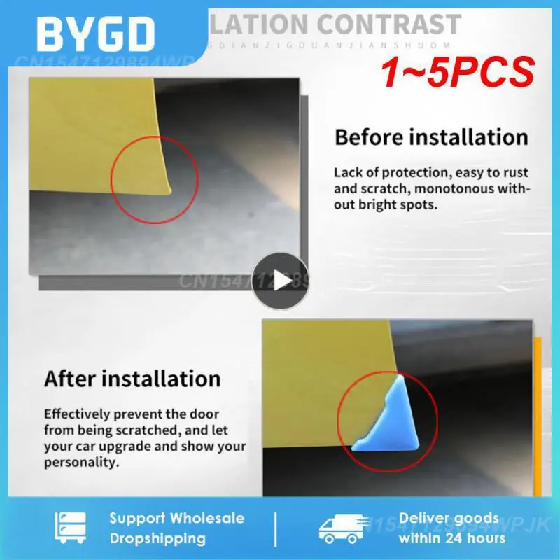 

1~5PCS Car Door Corner Protective Cover Anti-collision Anti-Scratch Silicone Protection Covers Car Door Corner Guard Accessories