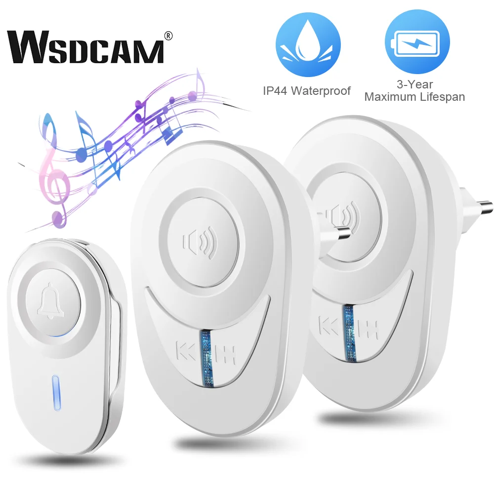 Беспроводной дверной звонок WSDCAM водонепроницаемый дистанционный 300 м умный