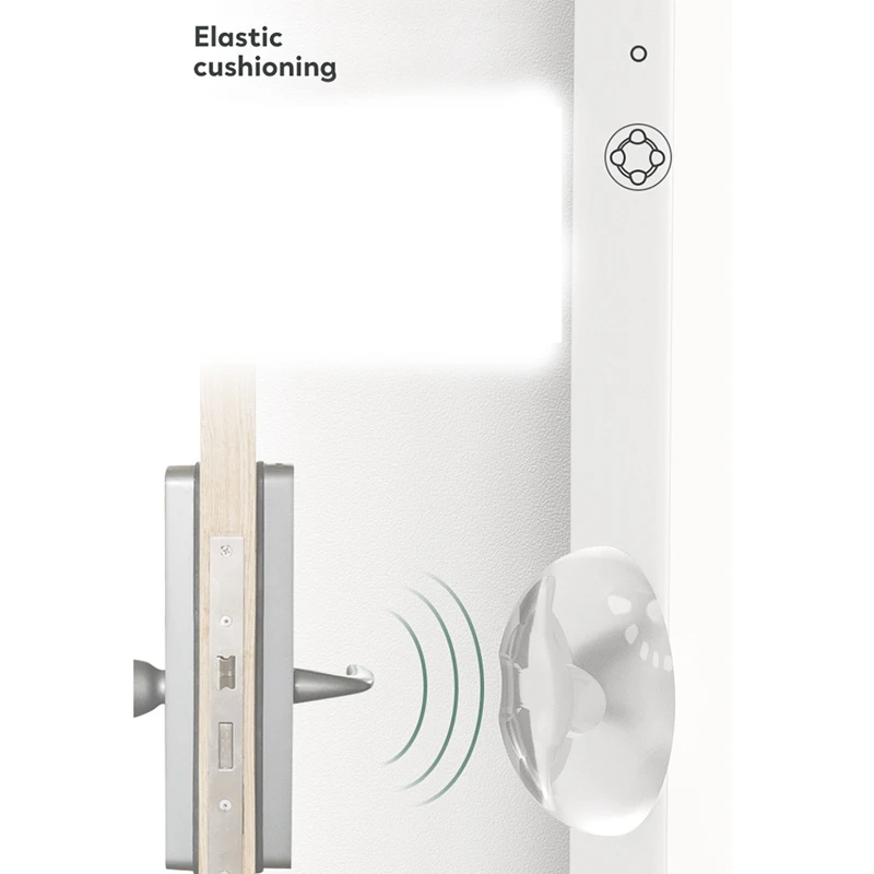 6 шт. прозрачные дверные стопоры настенная защита-клейкая многоразовая защита