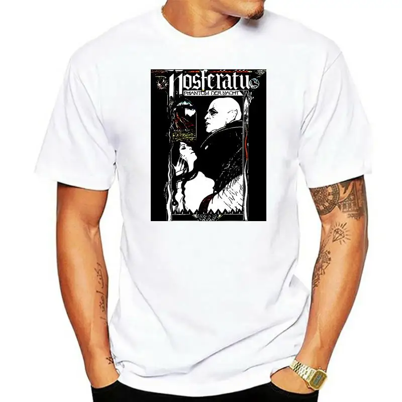 

Футболка NOSFERATU в стиле 1920-х годов с фильмом ужасов, винтажный Ретро-подарок на день рождения