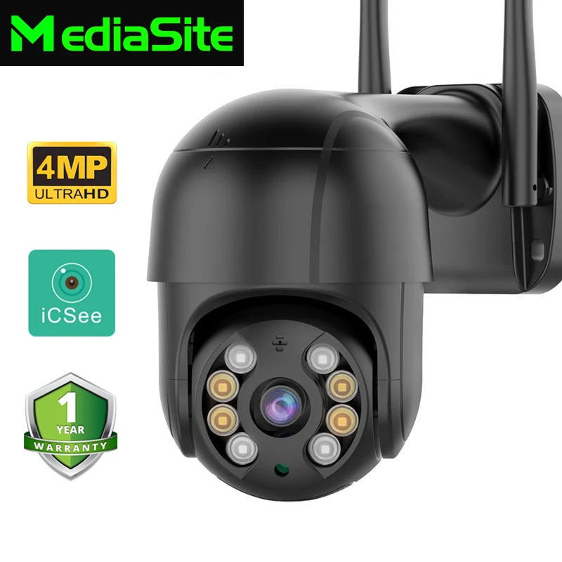 

IP-камера видеонаблюдения MediaSite, 4 МП, 2,5 K, PTZ, Wi-Fi