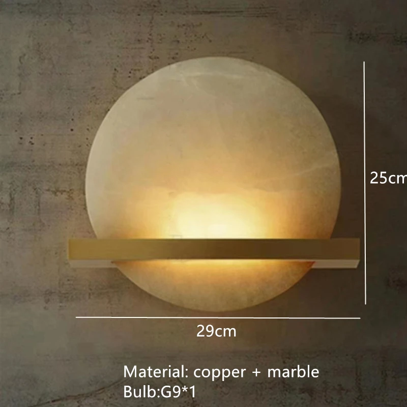 

Настенные светильники IWP из мрамора и меди