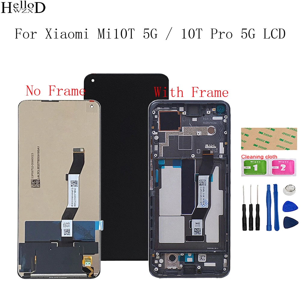

6,67 ''для Xiaomi Mi10T фотография/10T Pro фотографический ЖК-дисплей с рамкой ЖК-сенсорный экран запасные части в сборе ремонтные детали + Инструменты