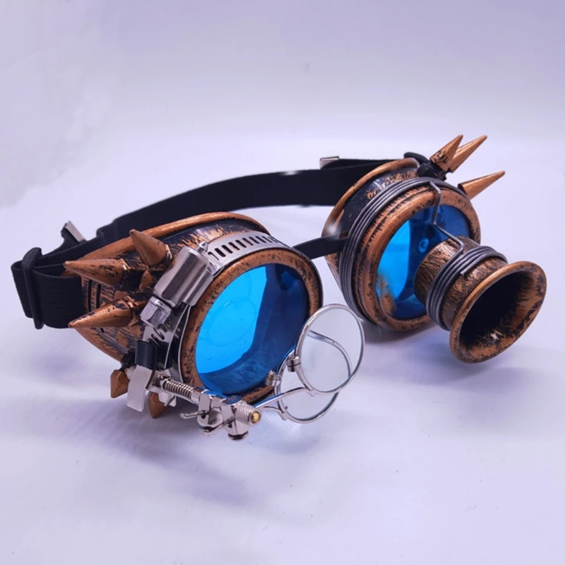 Винтажные очки в стиле стимпанк для Хэллоуина маска лица новинка забавные