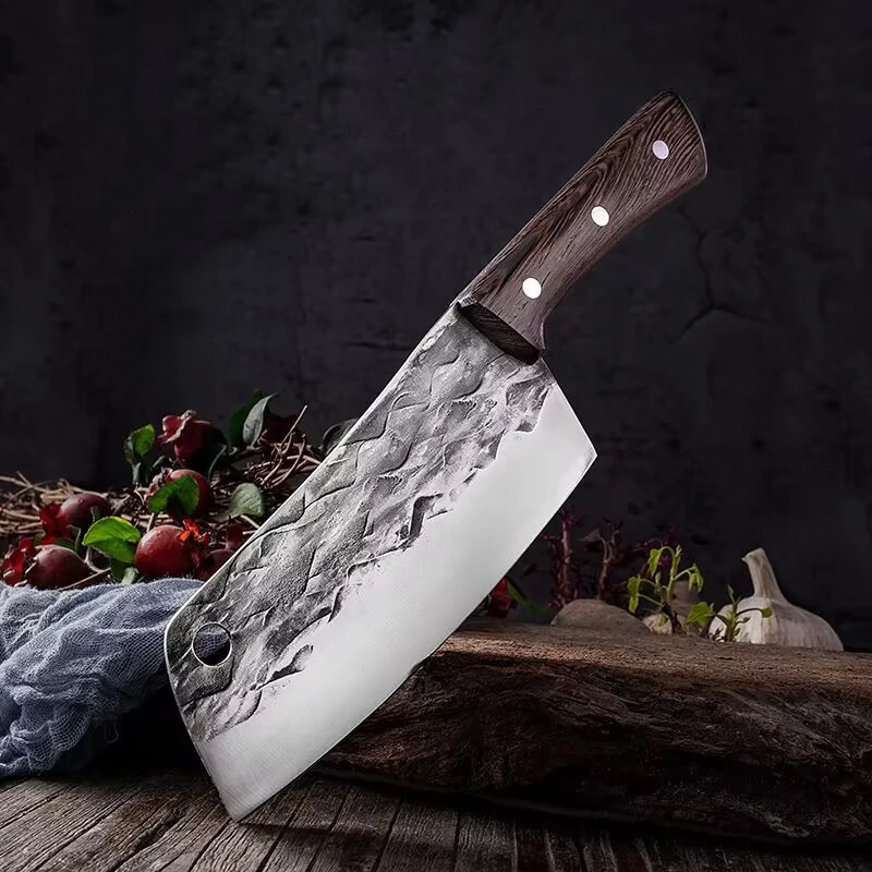 

Kitchen Chef Knife Handmade Forged Stainless Steel Meat Cleaver Vegetables Slicer Professional Butcher Knife for Home Restaurant