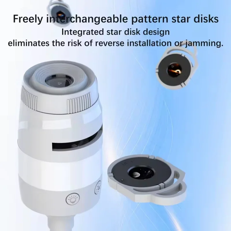 Фото Новый проектор-ночник Galaxy: USB-проектор звездного неба для декора потолка спальни, регулируемая лампа-атмосфера с эффектом туманности и звездного неба №5