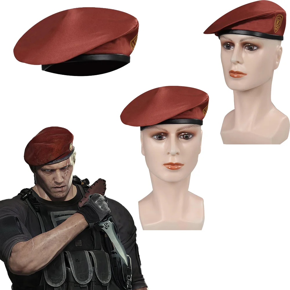 Красный берет Jack Krauser игровой костюм для косплея аксессуары мужчин реквизит