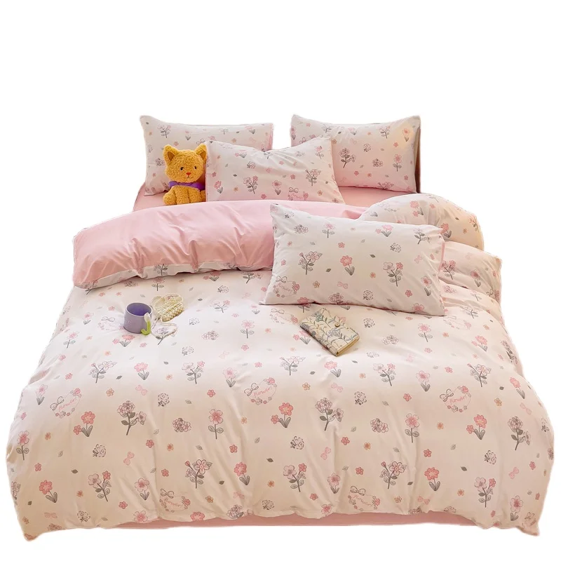 Quilt Cover Single Student Dormitory 50 X200x230cm Washed Cotton Summer Children Sheet .8 M