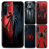 phone case for redmi 6 6a 7 7a note 7 note 8 8a 8t note 9 9s pro 4g t soft case cover marvel spaiderman logo