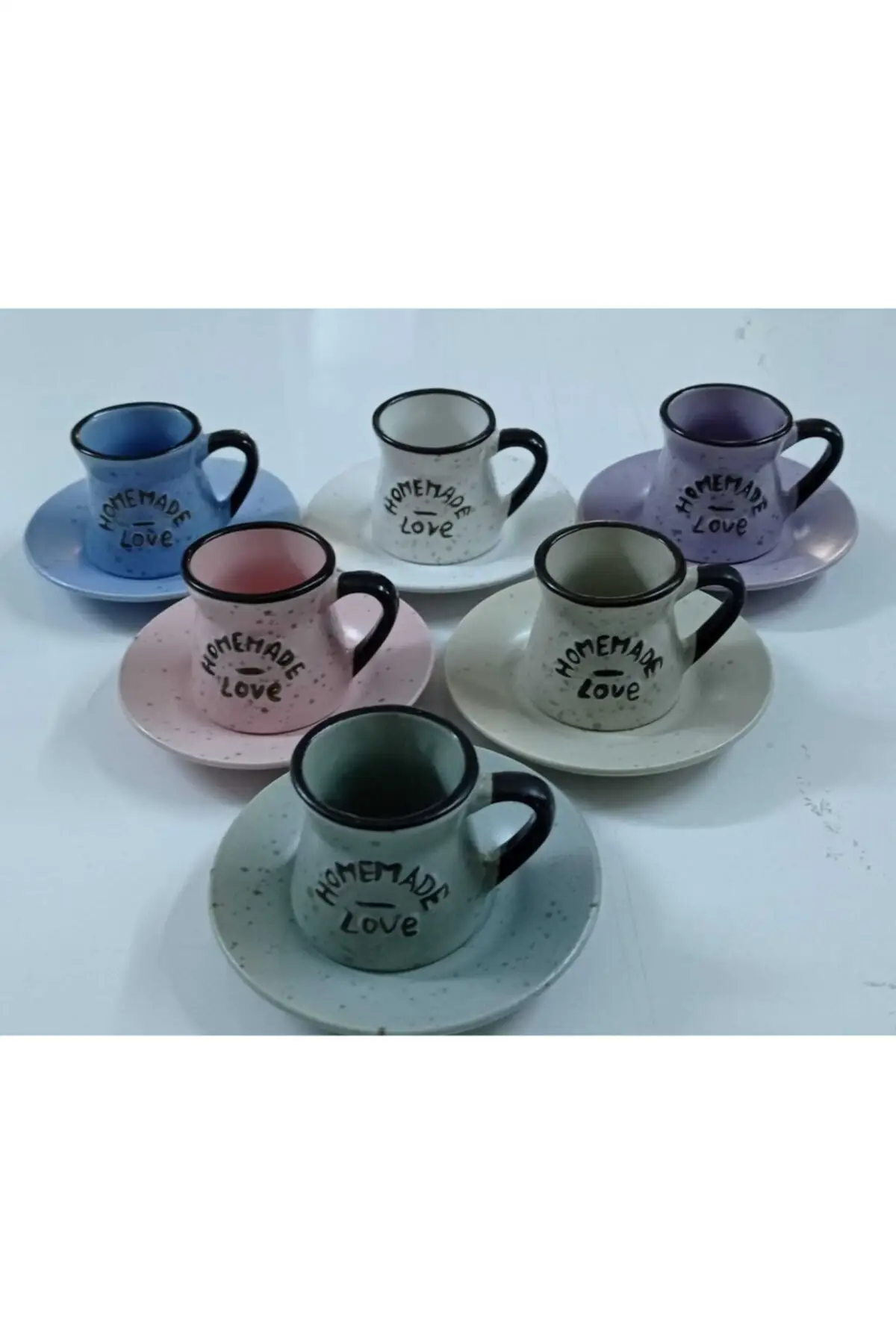 

Amazing Turkish Greek Arabic Coffee & Espresso Cup Set Ceramic Cup Set 6 Psc.