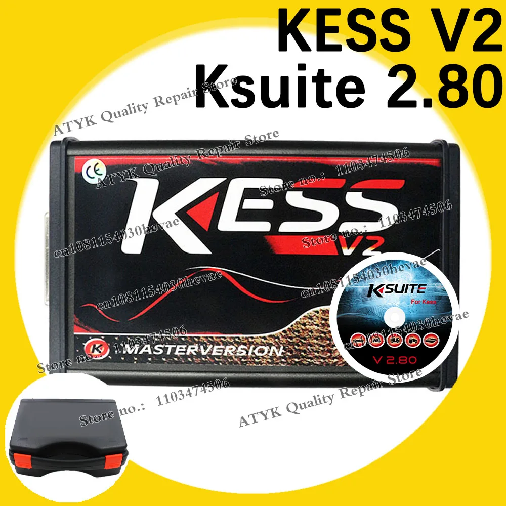 Фото Kess V2 Master Online ksuite 2.80 Red V5.017 OBD2 сканер Manager Remap Kit ECU Flash Tool Unlimited KESS ECU программирование чипов №1