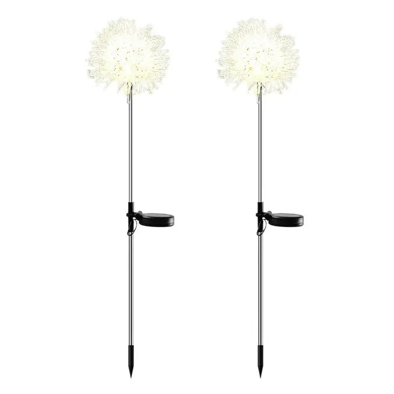 

Solar Garden Lights 2pcs Dandelion Garden Lights Waterproof Solar Decorative Lights IP65 Waterproof Colorful Solar Lights