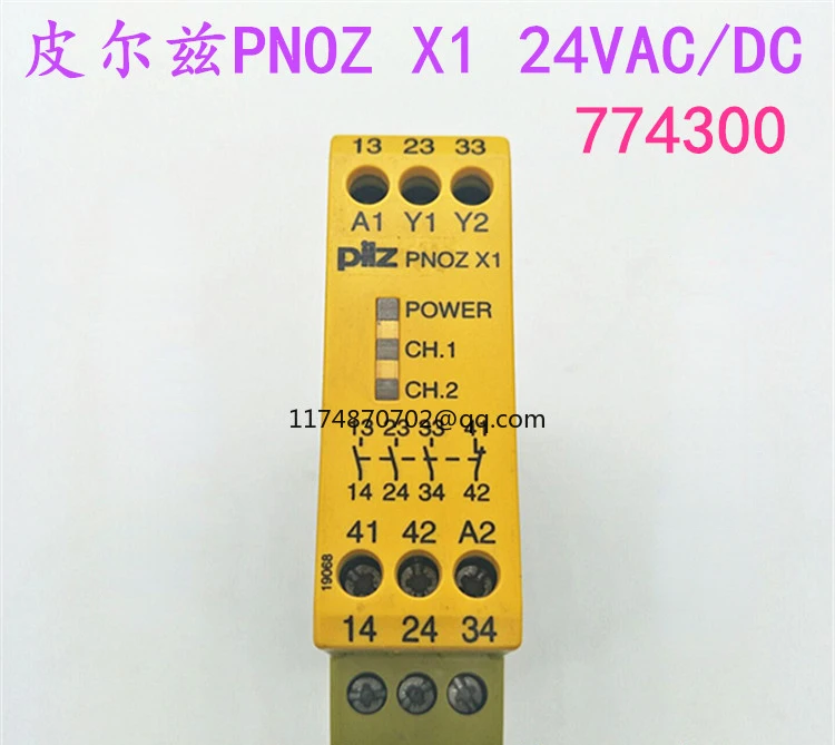

PNOZ X1 24VAC/DC 3n/0 1n/c 774300
