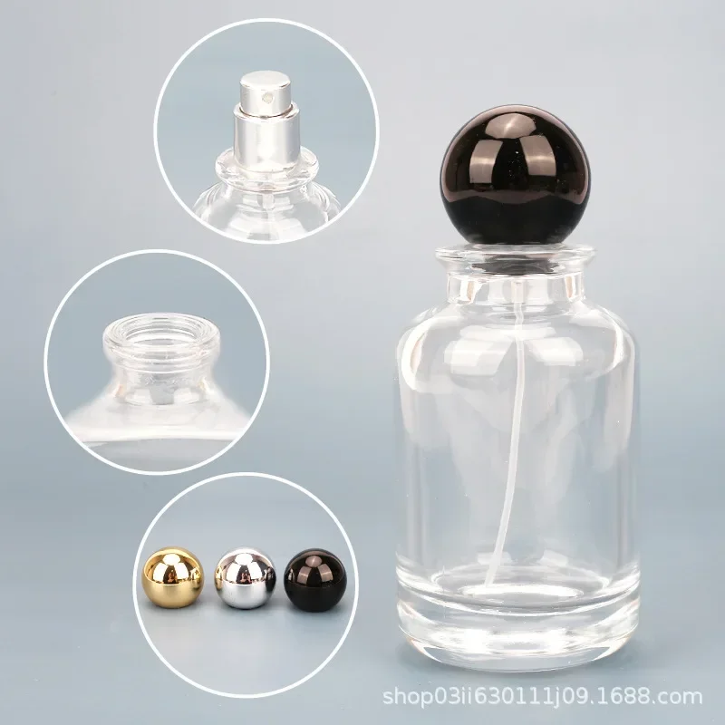 Прозрачная герметичная стеклянная бутылка для духов 30-100 мл