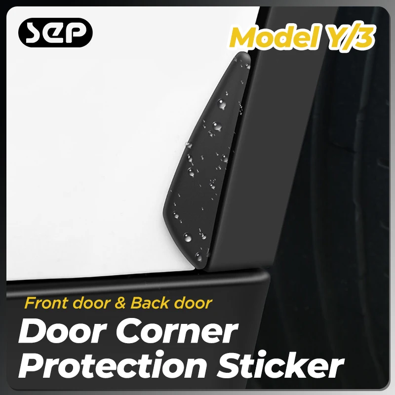 

Tesla Model Y 3 Door Bumper Strip Decoration Car Door Sill Protection Strip Sticker Car Accessories