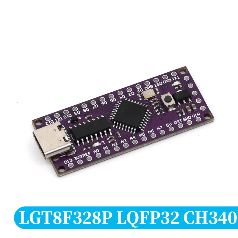 

LGT8F328P-LQFP32 MiniEVB TYPE-C MICRO USB, совместимый с ATMEGA328 Nano V3.0 LGT8F328P CH9340C/HT42B534-1 SOP16 для Arduino