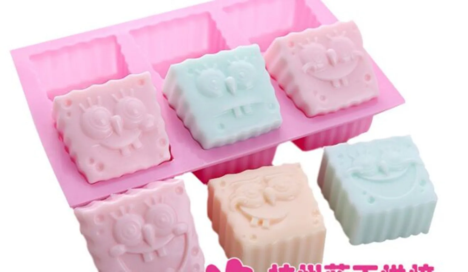

Silicone mold cake mold 6 hole Facial expression sponge baby Bob kitchen tools