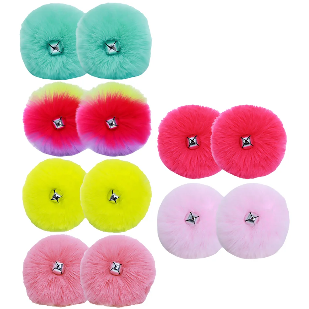 

Roller Ice Pom Accessories Fluffy Fuzzy Pompom Tie Faux Puff Poms Fur Shoes Hairballs Bells Quad