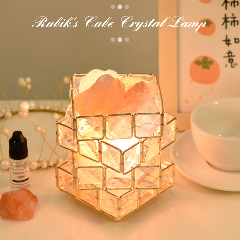 

Four-layer Rubik's Cube Crystal Lamp Crystal Table Lamp Bedside Night Lamp