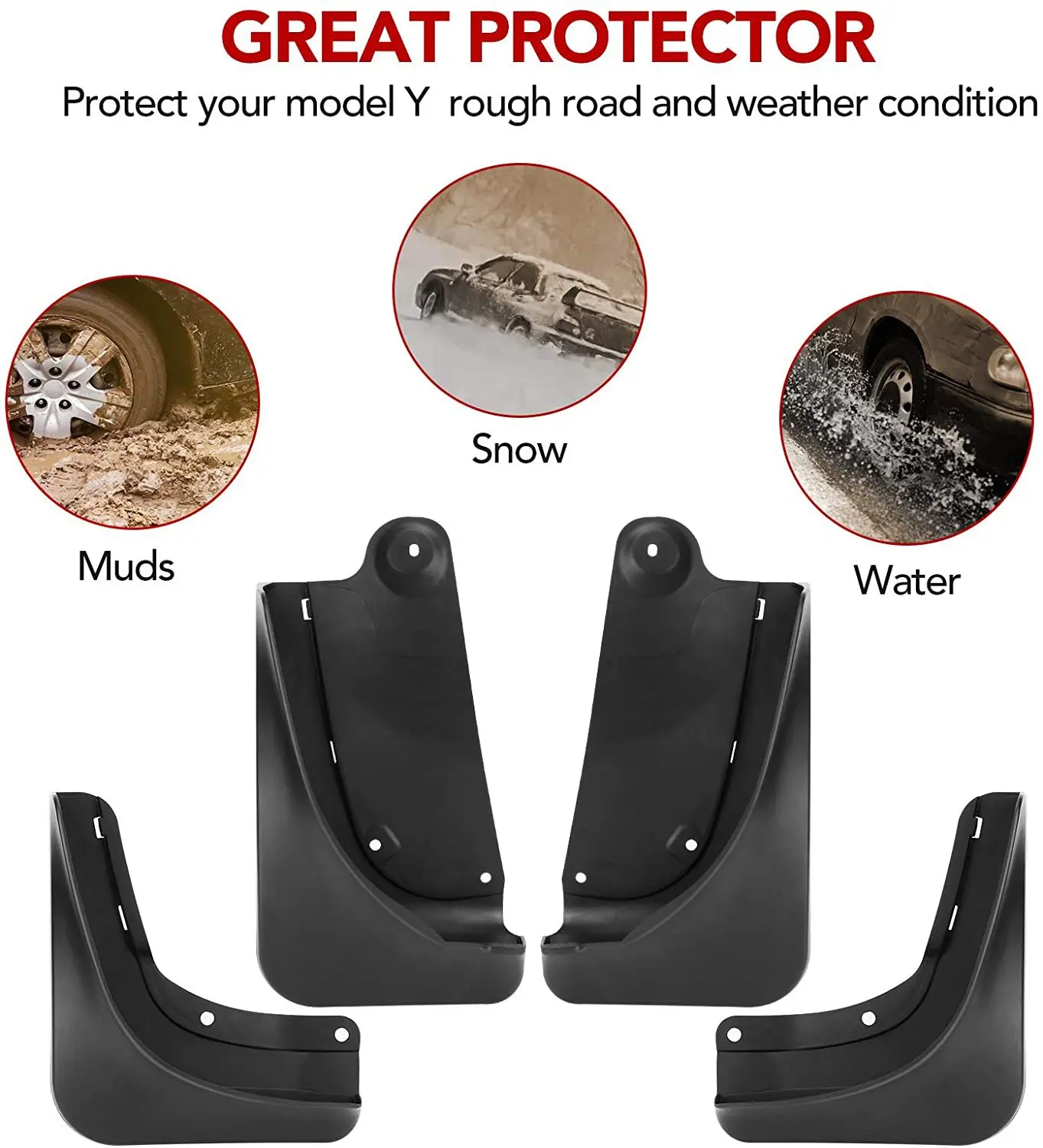 4 шт. Автомобильные Брызговики для Renault Koleos