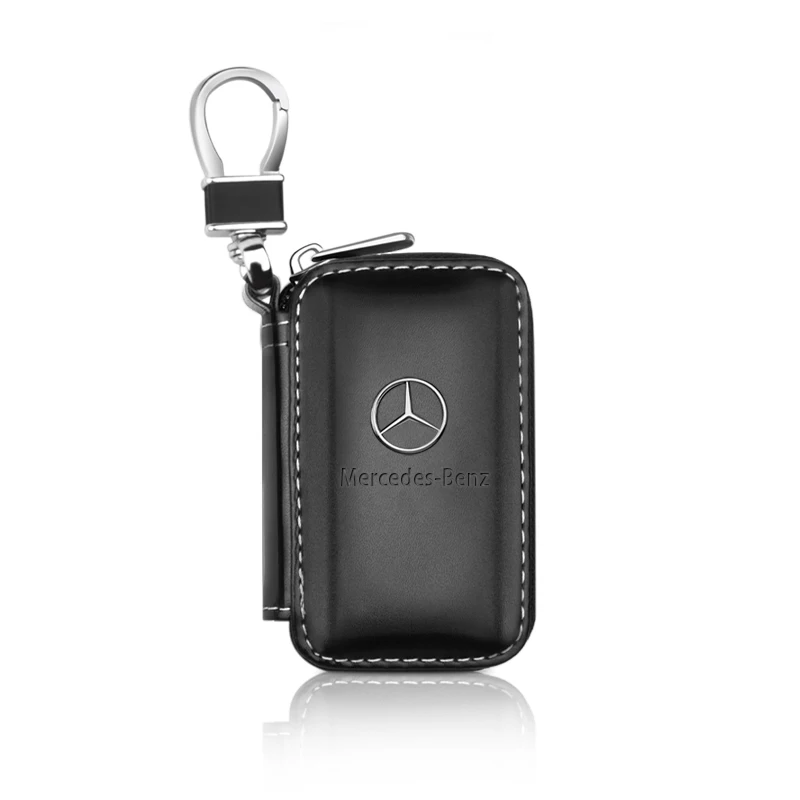 

Кожаный чехол для автомобильного ключа, защитный чехол для ключей, чехол для ключей для Mercedes Benz New B/C/E Class A Class C200L GLC GLK New CLA GLA