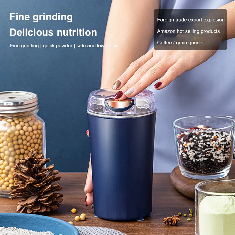 

Stainless Steel Grain Grinder Small Coffee Grinder Mini Portable Grinding Machine For Kitchen New Home Travel Nuts Coffee Bean