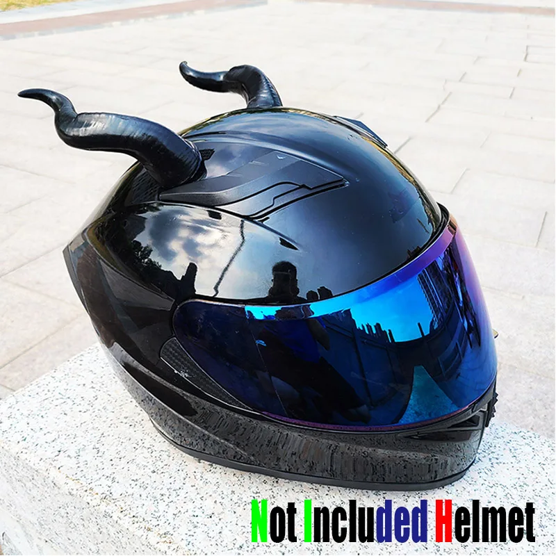 

Творческая личность, украшение для мотоциклетного электрического шлема, рога дьявола, аксессуары для мотоциклетного шлема, наклейки, стиль косплея