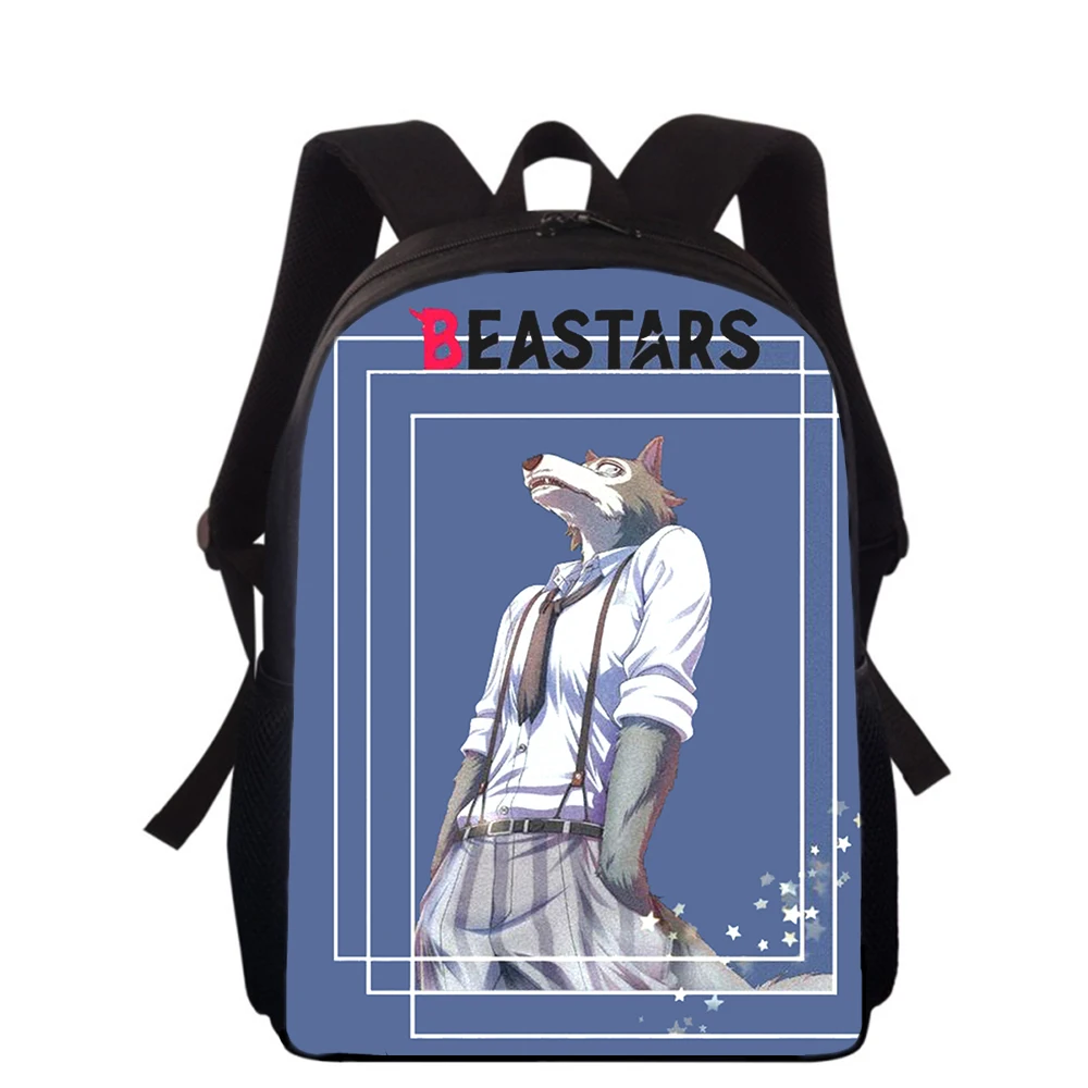 BEASTARS Anime 15” 3D Print Kids Backpack Primary School Bags for Boys Girls Back Pack Students School Book Bags