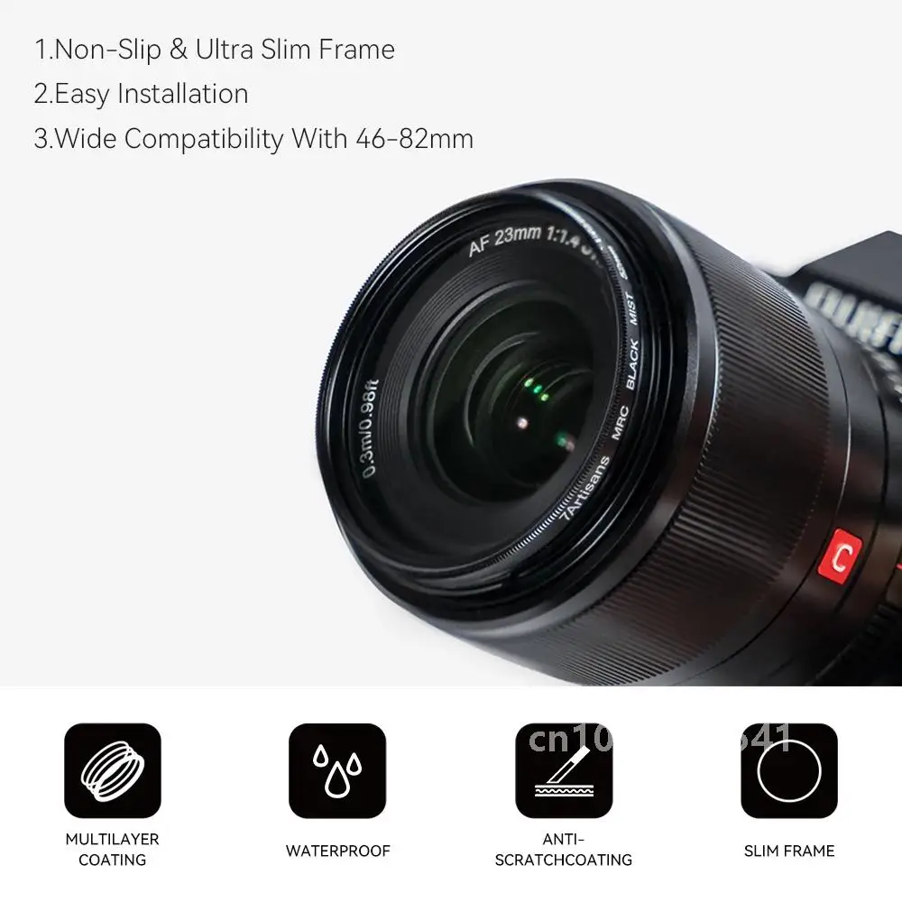 7artisans Черный туман диффузионный 1/2 1/4 1/8 фильтр для объектива 46 мм-82 мм