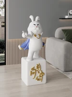 modern simple ornaments rabbit statue resin crafts large floor living room home decoration art sculpture crafts creative gift
