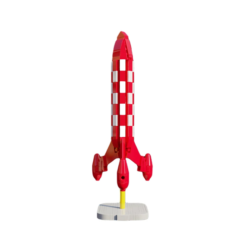

39001 Tintin Moon Rocket Buliding Block Brain Game DIY Bricks Model Kids Toys Assemble Edu Toys Gift for Kids Adults Birthday