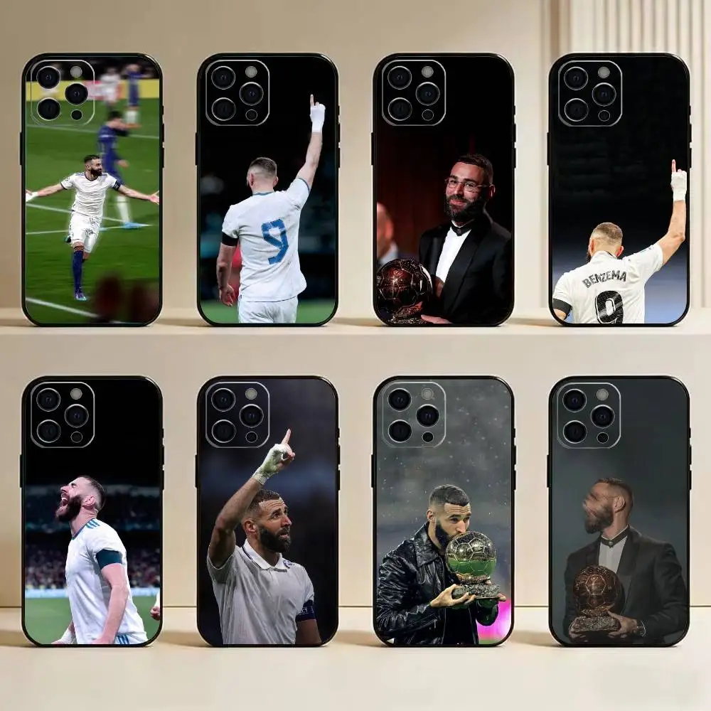 Фото Чехол для телефона K-Karim B-Benzema-Football-Sport, силиконовый, мягкий, для iPhone 17 16 15 14 13 12 11 X XR Plus Pro Max Plus №1