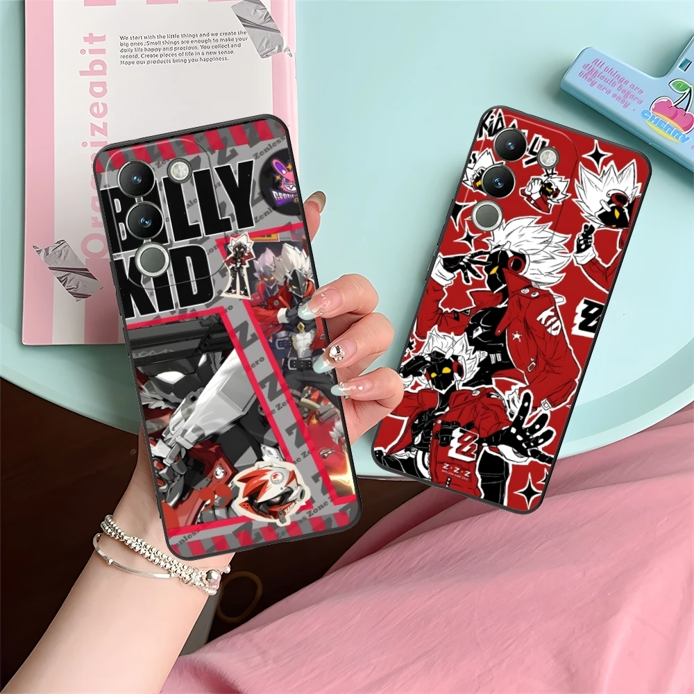 Zenless Zone Zero Billy Kid Mobile Phone Case for VIVO Y95 Y93 Y31 Y20 V19 V17 V15 Pro X60 NEX Black Soft Cover Shell