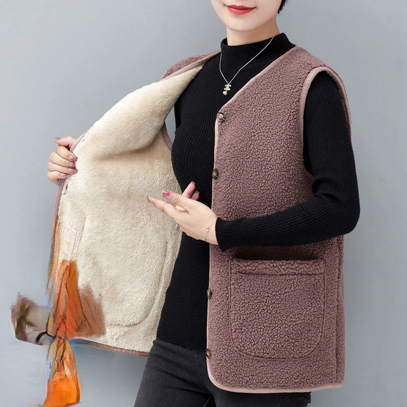 Женский высококачественный жилет из искусственного меха женский меховой зимний